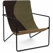 Ferm Living - Desert Lounge Sessel Schwarz / Dune