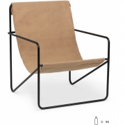 Ferm Living - Desert Lounge Sessel Schwarz / Sand