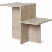 Ferm Living - Distinct Beistelltisch Travertine