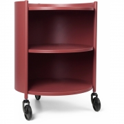 Ferm Living - Eve Storage Trolley Mahagoni-Rot