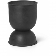 Ferm Living - Hourglass Blumentopf Schwarz XS
