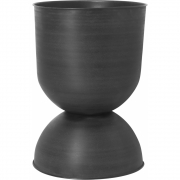 Ferm Living - Hourglass Blumentopf Schwarz L