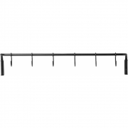 Ferm Living - Kitchen Küchenstange inkl. 6 Haken Schwarz