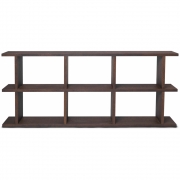 Ferm Living - Kona Bücherregal dunkel gebeizt 3x2