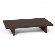 Ferm Living - Kona Beistelltisch niedrig Dunkel gebeizt