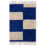 Ferm Living - Mara Teppich Blau 80x120 cm