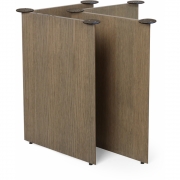 Ferm Living - Mingle Tischbeine Holz Eiche dunkel gebeizt