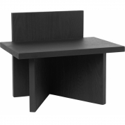 Ferm Living - Oblique Hocker Schwarz gebeizt
