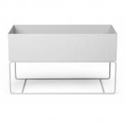 Ferm Living - Plant Box Pflanzgefäß L Hellgrau