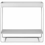 Ferm Living - Plant Box Pflanzgefäß Zweistöckig Hellgrau