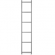 Ferm Living - Punctual Regalsystem Leiter 6 Anthrazit