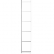 Ferm Living - Punctual Regalsystem Leiter 6 Hellgrau