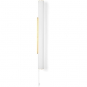 Ferm Living - Vuelta Wandleuchte 100 Weiß / Messing