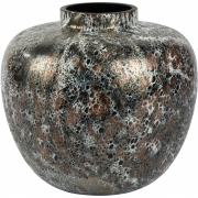 Lambert - Paoma Vase Schwarz-Weiß-Kupfer 