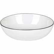 Lambert - Piana Schüssel M (2er Set) Weiß/Basalt