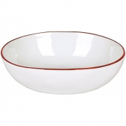 Lambert - Piana Schüssel M (2er Set) Weiß/Rot