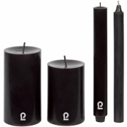 Lambert - Kerze Rund H 25 cm (16er Set) Schwarz