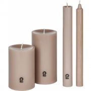 Lambert - Kerze Rund H 15 cm (2er Set) 