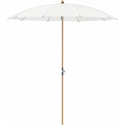 Glatz - Alexo Sonnenschirm Ø200cm ohne Volant White 510 (Kategorie 5) | ohne Schutzhülle