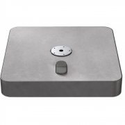 Glatz - Rollensockel M4 mit Decorplatte 120 kg anthrazit / mit Decorplatte Grauweiß