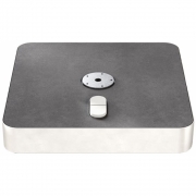 Glatz - Rollensockel M4 mit Decorplatte 180 kg weiss / mit Decorplatte Anthrazit