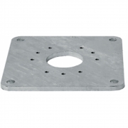 Glatz - Montageplatte M4/ M8 mit Standfuß M4 