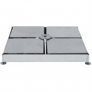 Glatz - Sockel M4 180kg mit Drehfuß M4 und Beton-Platten Graphitgrau / ohne Rollen