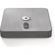 Glatz - Rollensockel M4 180kg mit Drehfuß M4 und Decorplatte Anthrazit mit Decorplatte Grauweiß | Graphitgrau