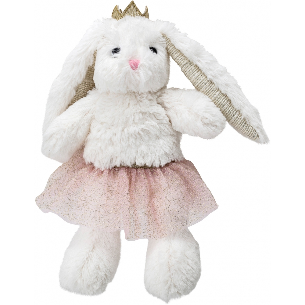 peluche lapin rose et blanc